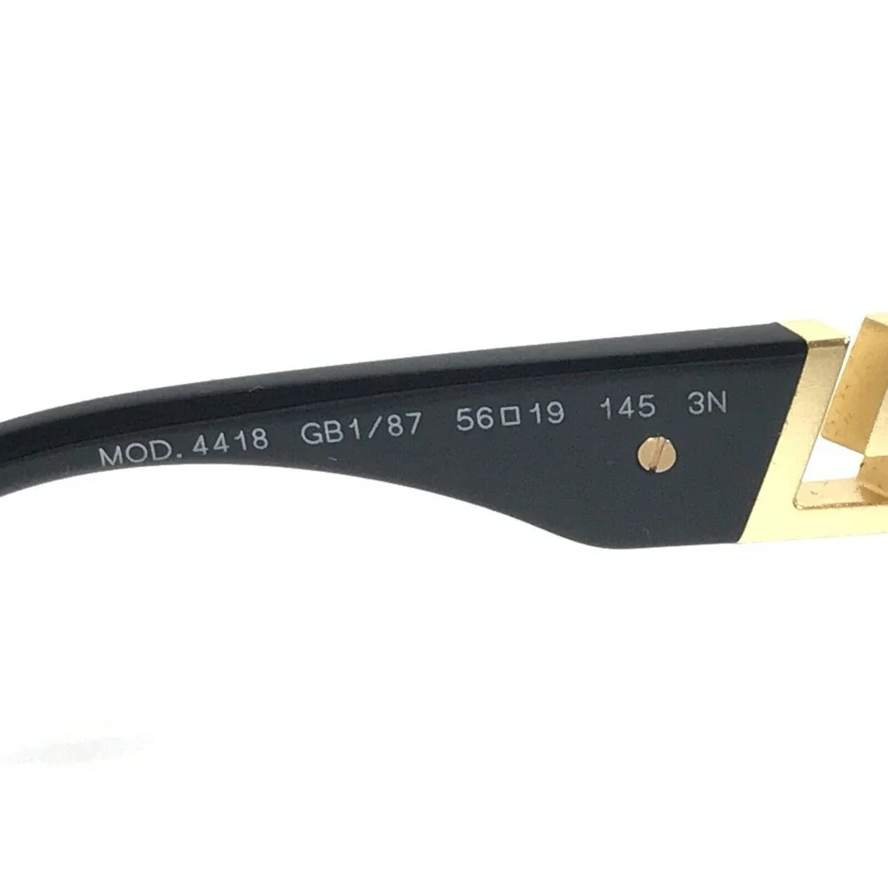 Versace Sunglasses MOD.4418 GB1/87 Black Gold Butterfly with Light Gray Lenses